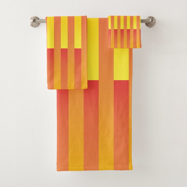 Motif rayé jaune orange (En situation)