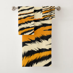 Motif rayures de tigre noir et marron
