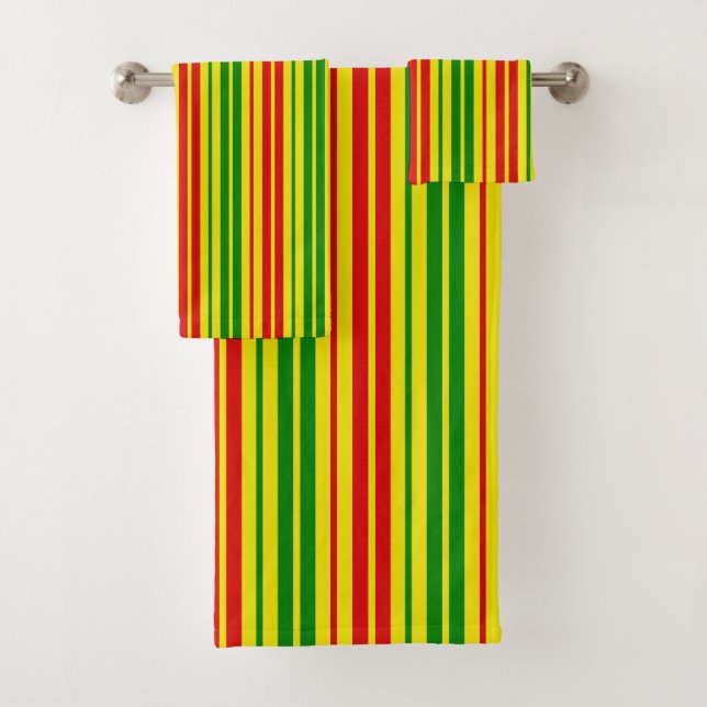 Motif rayures jaune rouge vert   (En situation)