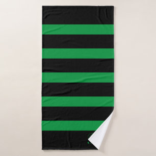 Motif rayures noir et vert