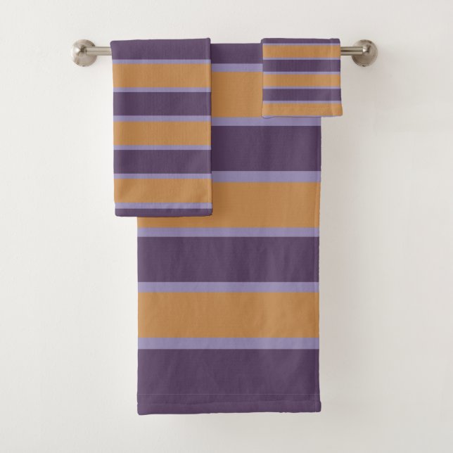 Motif rayures orange violet (En situation)