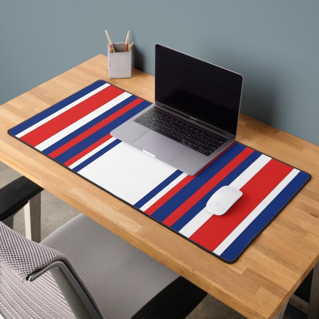 Motif rayures verticales rouge blanc bleu patrioti (Bureau 2)