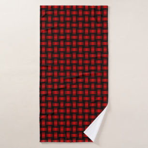 Motif Red Black Weaver