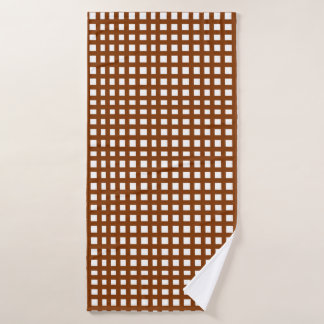 motif réseau maillé carré Brown