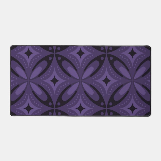 Motif Rétro de Couleur Violet Foncé (Recto)