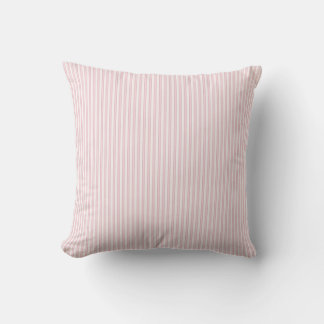 Motif rétro rose blanc rayé n° 2 - Coussin