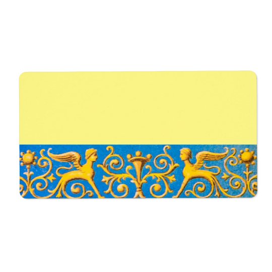 Motif romain antique étiquette d’expédition