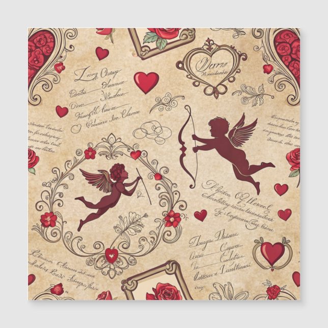 Motif romantique de vintage Cupid (2) (Devant)