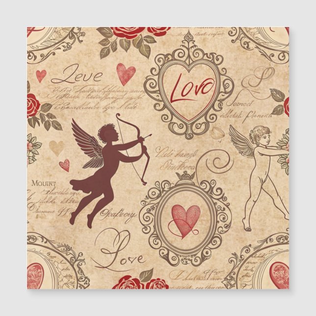 Motif romantique de vintage Cupid (3) (Devant)