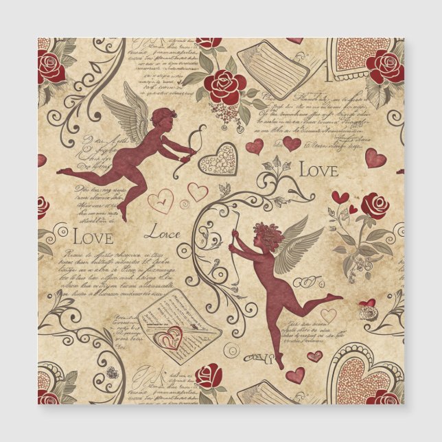 Motif romantique de vintage Cupid (5) (Devant)