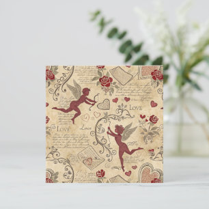 Motif romantique de vintage Cupid (5)