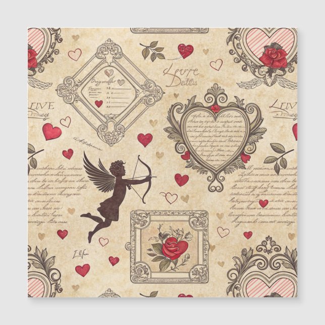 Motif romantique de vintage Cupid (8) (Devant)