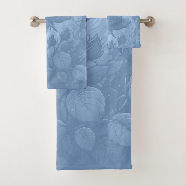 Motif Rose bleu (En situation)