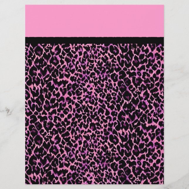 Motif rose Cheetah (Devant)