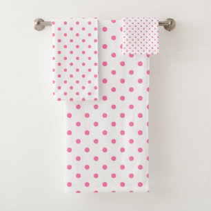 Motif rose de à petits pois