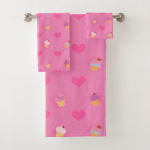 Motif rose de petit gâteau