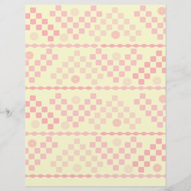Motif rose et jaune (Devant)
