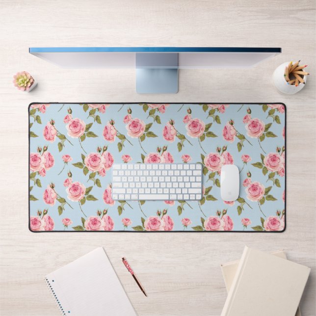 Motif rose et Pois (Bureau 1)