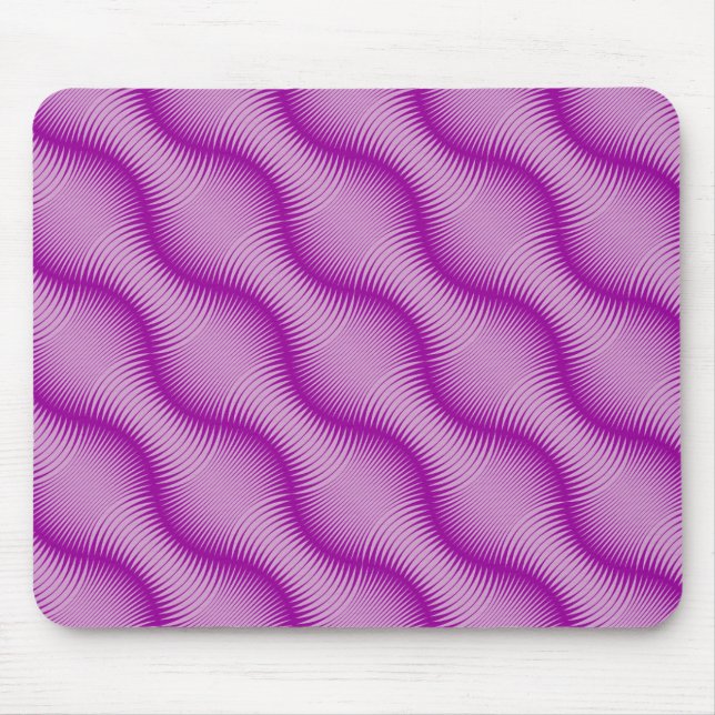 motif rose ondulé sans couture sur tapis de souris (Devant)