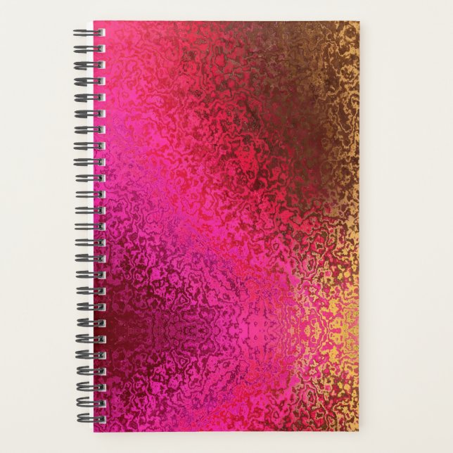 Motif rose rouge et or (Devant)