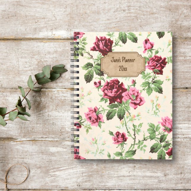 motif rose victorien vintage nom personnalisé (Créateur téléchargé)