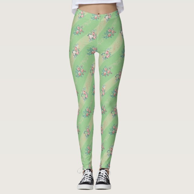 Motif Rose vintage - Leggings (Devant)