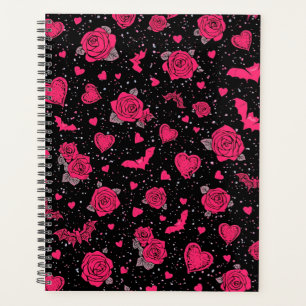 Motif Roses & Chauves-Souris Gothiques Romanc So