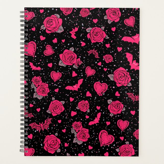 Motif Roses & Chauves-Souris Gothiques | Romanc So (Devant)