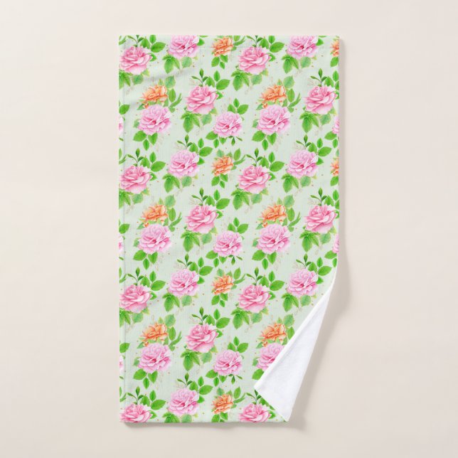 Motif Roses Roses Fleurs (Serviette à main)