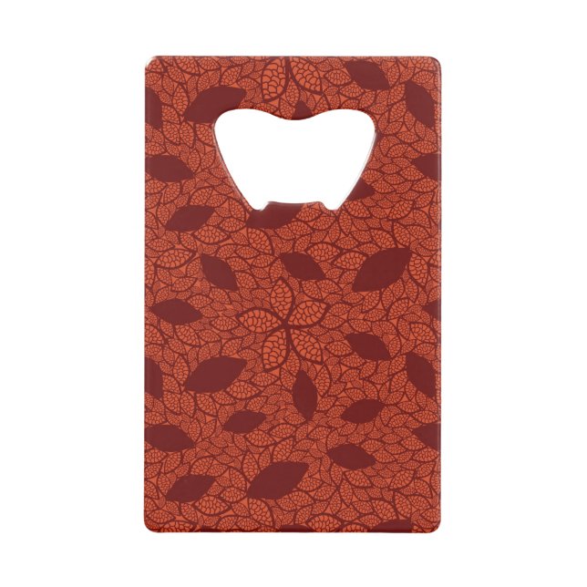 Motif rouge de feuille sur l'orange (Devant)
