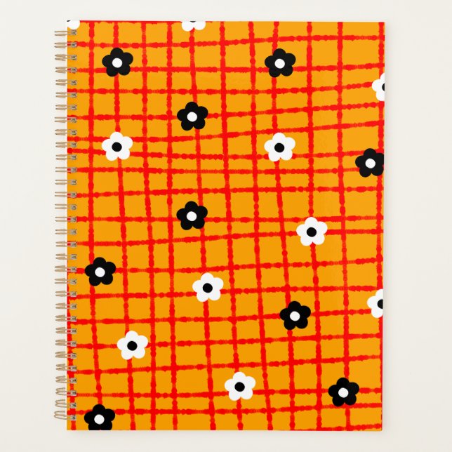 Motif rouge orange Flower (Devant)
