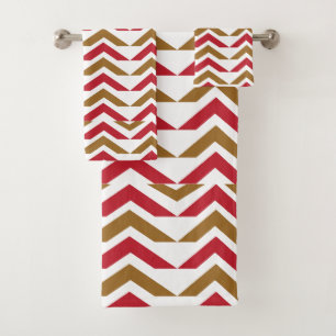 Motif rouge vert Chevron