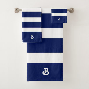 Motif Royal Blue & White Stripes personnalisé