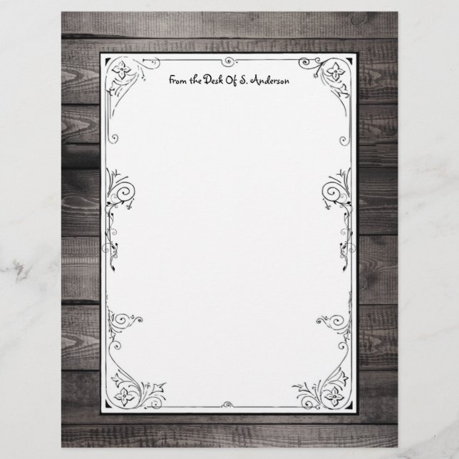 Motif rustique Barnwood (Devant)