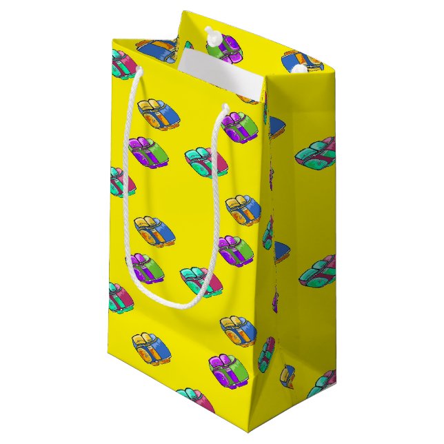 Motif sac à dos en camping coloré (Devant Angle)