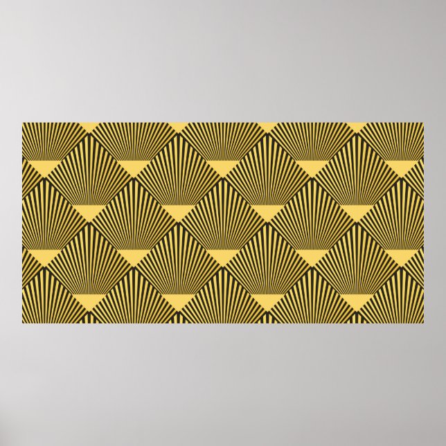 Motif sans couture Art Déco. décoration ornement.  (Devant)