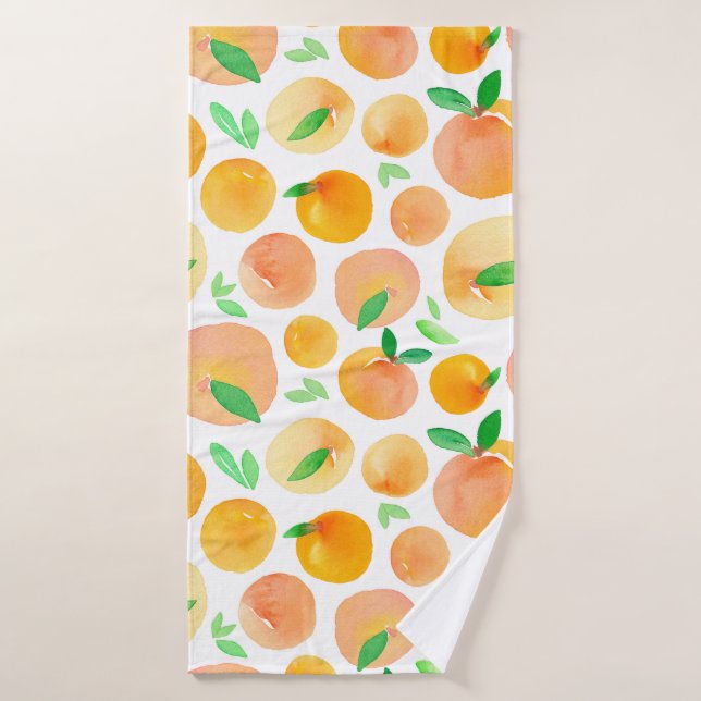 Motif sans couture avec aquarelle peinte à la main (Serviette de bain)