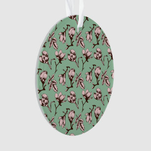 Motif sans couture avec bourgeons floraux des arbr