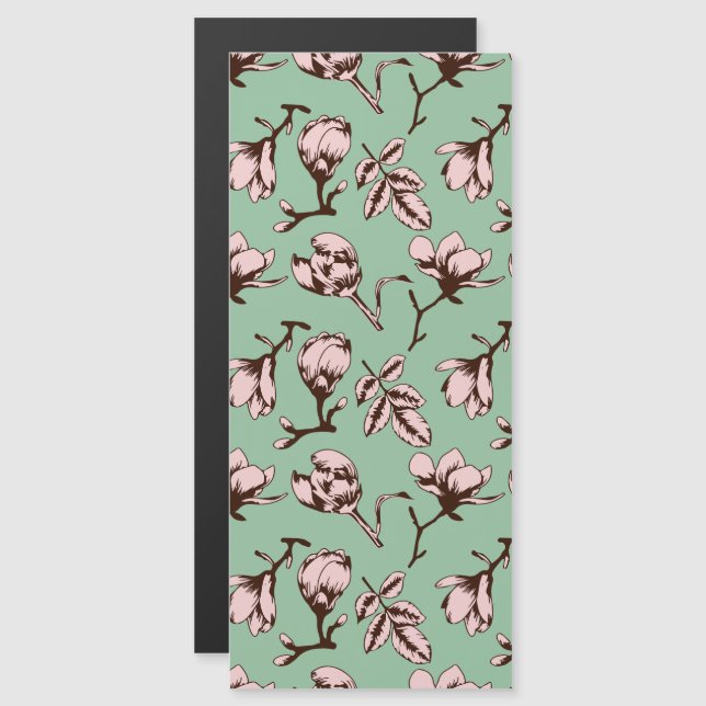Motif sans couture avec bourgeons floraux des arbr (Devant / Derrière)