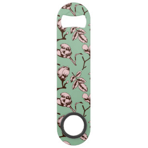 Motif sans couture avec bourgeons floraux des arbr