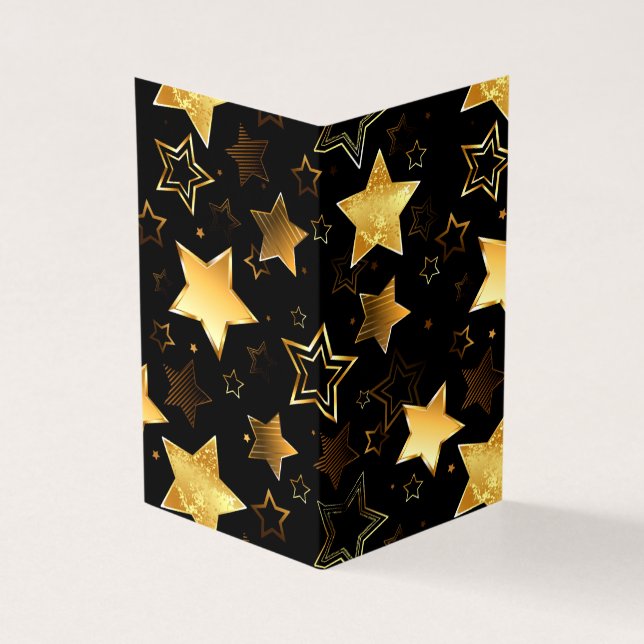 Motif sans couture avec des étoiles dorées (Outside)