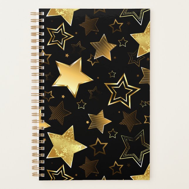 Motif sans couture avec étoiles d'or (Devant)