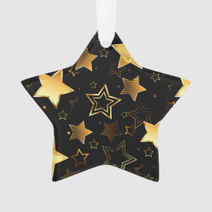 Motif sans couture avec étoiles d'or