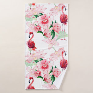 Motif sans couture avec flamant rose