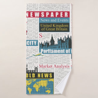 motif sans couture avec journal britannique ou lo