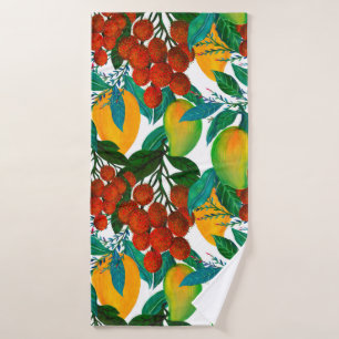 Motif sans couture avec une mangue fraîche et exo