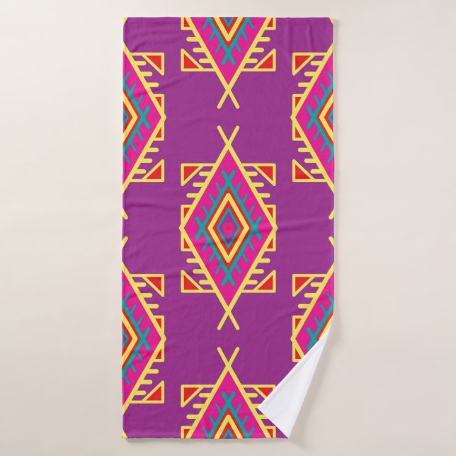 Motif sans couture dans le style boho. L'ornement  (Serviette de bain)