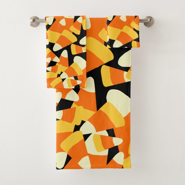 Motif sans couture de bonbons de Halloween en form (En situation)