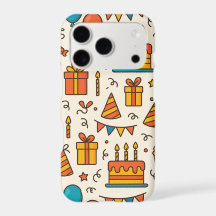 Motif sans couture de fête d'anniversaire vibrant
