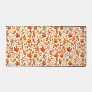 Motif sans couture de feuilles d'automne chaudes